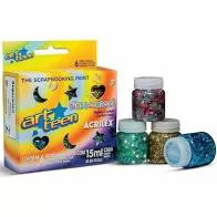 TINTA CONFETTI 6 CORES ACRILEX