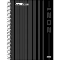 AGENDA ANUAL ESPIRAL 64 FOLHAS EASY WEEK SAO DOMINGOS
