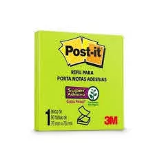 BLOCO DE ANOTACAO ADESIVO REFIL PARA POP-UP 76X76 90 FOLHAS POST IT 3M