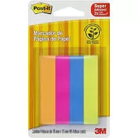 BLOCO DE ANOTACAO MARCADOR DE PAGINAS 76X15MM C/4 BLOCOS DE 45 FOLHAS POST IT 3M