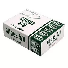 CLIPS 4/0 ACO GALVANIZADO 50 UNIDADES ACC