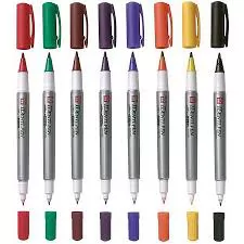 MARCADOR PERMANENTE 2 PONTAS IDENTI PEN