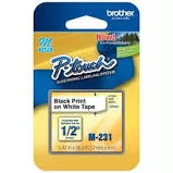 FITA ROTULADORA PRETO/BRANCO M-231 12X8M TOUCH BROTHER