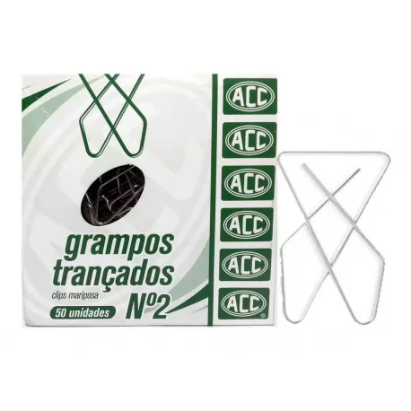 GRAMPO TRANCADO ACC N2 50UN ACO NIQUELADO
