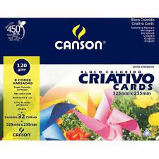 PAPEL CRIATIVO COLOR A3 120G COM 32 FOLHAS CANSON