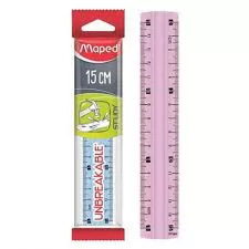 REGUA STUDY UNBREAKBLE 15CM MAPED
