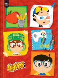 CADERNO CAPA DURA BROCHURA 1/4 PERSONAGENS 48 FOLHAS TILIBRA