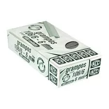 GRAMPO 106/6 ACO GALVANIZADO 2500 UNIDADES ACC