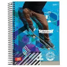 CADERNO CAPA DURA ESPIRAL UNIVERSITARIO 96FLS CUSTOM DRIVE NOVA