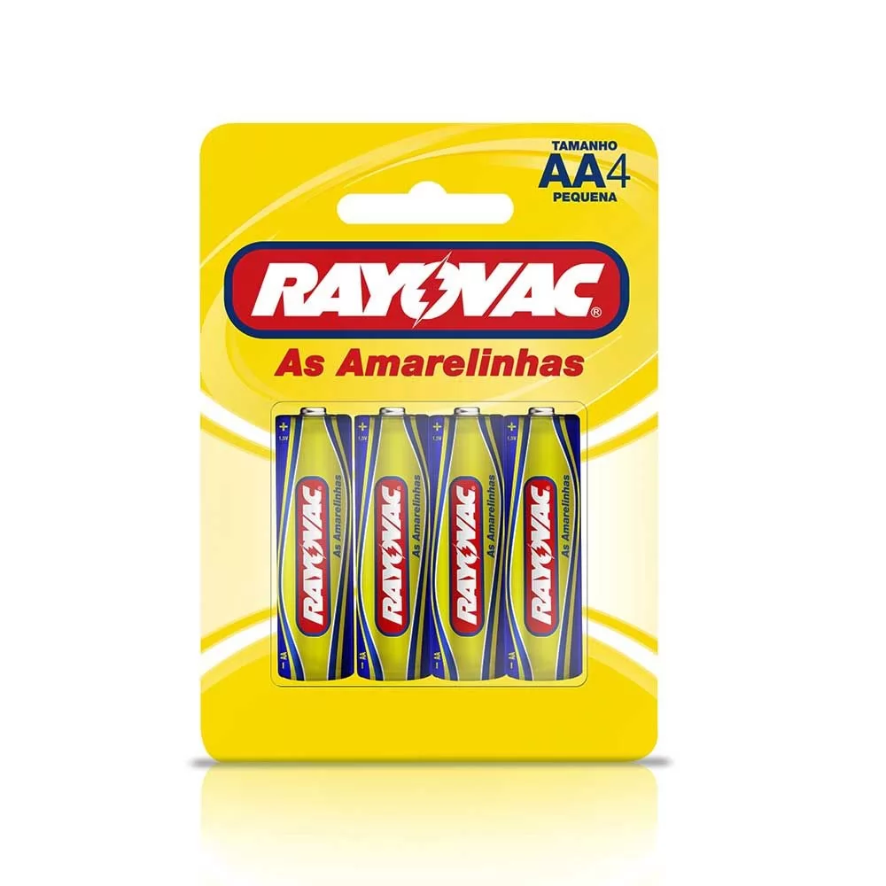 PILHA AMARELINHA AA C/4 1,5V RAYOVAC