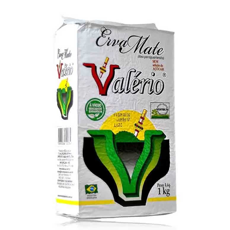 ERVA MATE VALERIO S/ACUCAR 1KG BRANCA