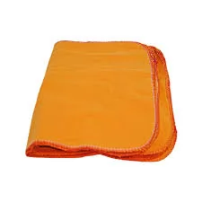 FLANELA 28X38 LARANJA/BRANCA NOBRE