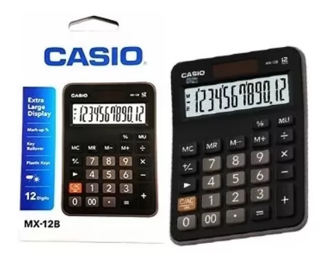 CALCULADORA DE MESA MX-12B-BK 12 DIGITOS CASIO