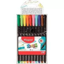 CANETA FINELINER GRAPF PEPS 0.4 C/10UN MAPED