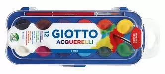 AQUARELA PASTILHA 12 CORES GIOTTO