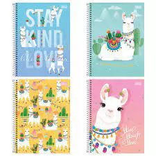 CADERNO CAPA DURA ESPIRAL UNIVERSITARIO HELLO! 160 FOLHAS TILIBRA