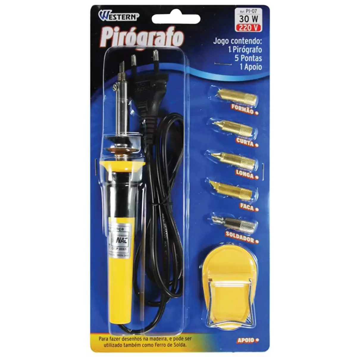 PIROGRAFO WESTERN CABO PLASTICO 30W 220V