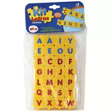 KIT LETRAS ALFABETO ENCAIXE ELKA