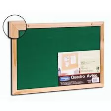 QUADRO DE AVISO 40X30 MOLDURA MADEIRA STALO