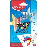 HIDROCOR GLITTER COLOR PEPS 8 CORES MAPED
