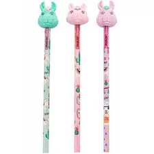 LAPIS DE ESCREVER PONTEIRA BORRACHA LHAMA LOVE HB MOLIN