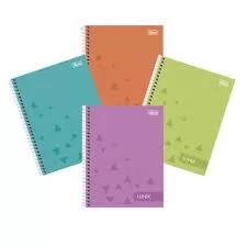 CADERNO CAPA DURA ESPIRAL LUNIX 80 FOLHAS TILIBRA