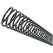 ESPIRAL 9MM PLASTICO PRETO COM P/100 UNIDADES