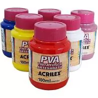 TINTA PARA ARTESANATO PVA FOSCA 100ML ACRILEX