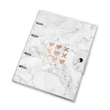 CADERNO FICHARIO PINK STONE ULTRA OTIMA