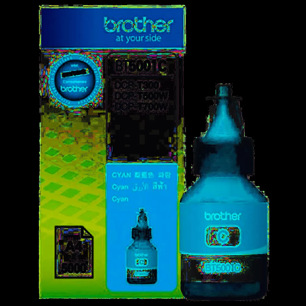 GARRAFA DE TINTA ORIGINAL BT5001C CIANO 48,8ML BROTHER