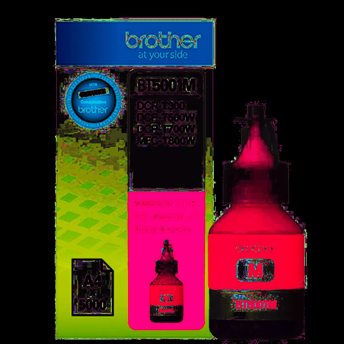 GARRAFA DE TINTA ORIGINAL BT5001M MAGENTA 48,8ML BROTHER	