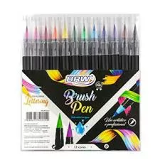 MARCADOR BRUSH PEN 12 CORES BRW