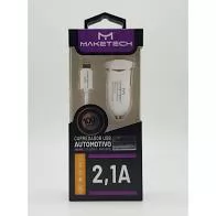 CARREGADOR USB VEICULAR 2,1A MAKETECH