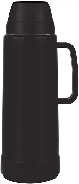 GARRAFA TERMICA FLIP 1 LITRO PRETA MOR