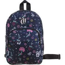 MOCHILA M AZUL FLORAL CAPRICHO DMW