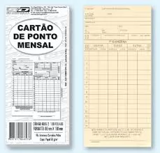 CARTAO PONTO MENSAL 100 FOLHAS SAO DOMINGOS