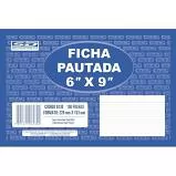 FICHA PAUTADA 6X9 100 FOLHAS SAO DOMINGOS