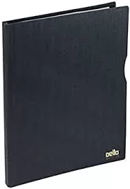 PASTA CATALOGO A4 EXECUTIVE PRETA C/50 PLASTICOS DELLO