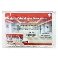MALOTE CRISTAL COM ZIPER 310X201 DAC