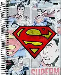 CADERNO CAPA DURA ESPIRAL 1/4 DC COMICS 80 FOLHAS JANDAIA