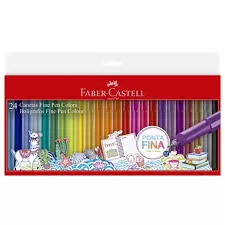 CANETA FINE PEN 24 UNIDADES FABER CASTELL