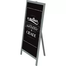 CAVALETE NEO DUPLO PRETO 90X60 STALO
