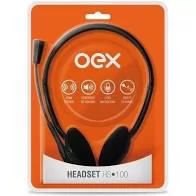 HEADSET P2 X2 ESTEREO COM MICROFONE HASTE FLEXIVEL OEX