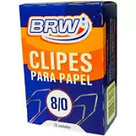 CLIPS 8/0 COM 25 UNIDADES BRW
