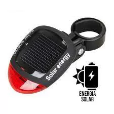 SINALIZADOR PARA BIKE TRASEIRA 2 LEDS ENERGIA SOLAR ZXC-02