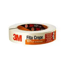 FITA CREPE 101LA 24X50 BRANCA 3M