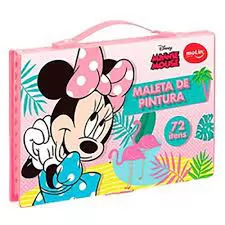 MALETA DE PINTURA MINNIE COM 72 PECAS MOLIN