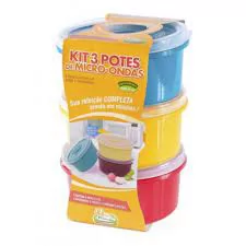 KIT COM 3 POTES WAVE PLASVALE