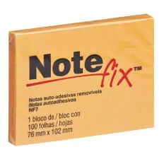 BLOCO DE ANOTACAO COLOR 76X102 COM 100 FOLHAS NOTEFIX