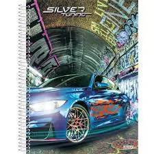 CADERNO CAPA DURA UNIVERSITARIO 1M AD SILVER 80 FOLHAS SAO DOMINGOS